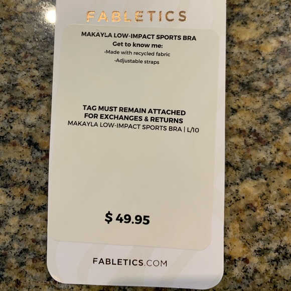 Fabletics MAKAYLA LOW-IMPACT SPORTS BRA NWT Size Large - Picture 8 of 9